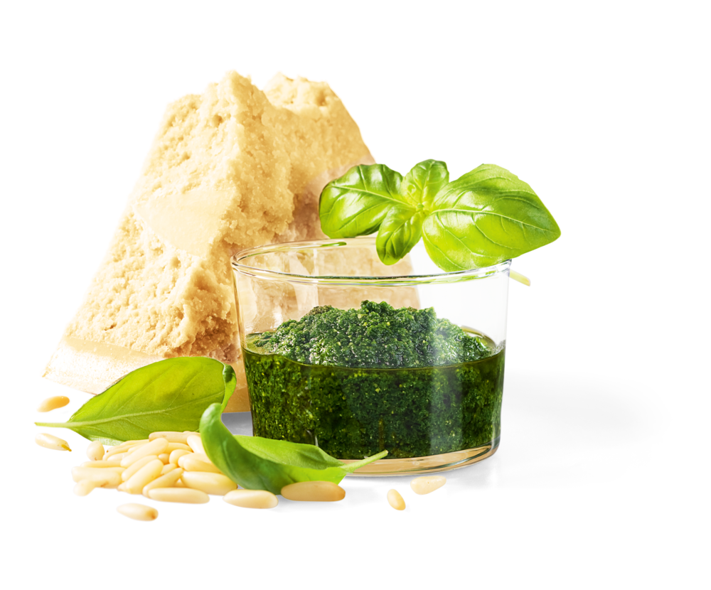 Basilikumpesto frisch mit Knoblauch Basilikumpesto frisch mit Knoblauch