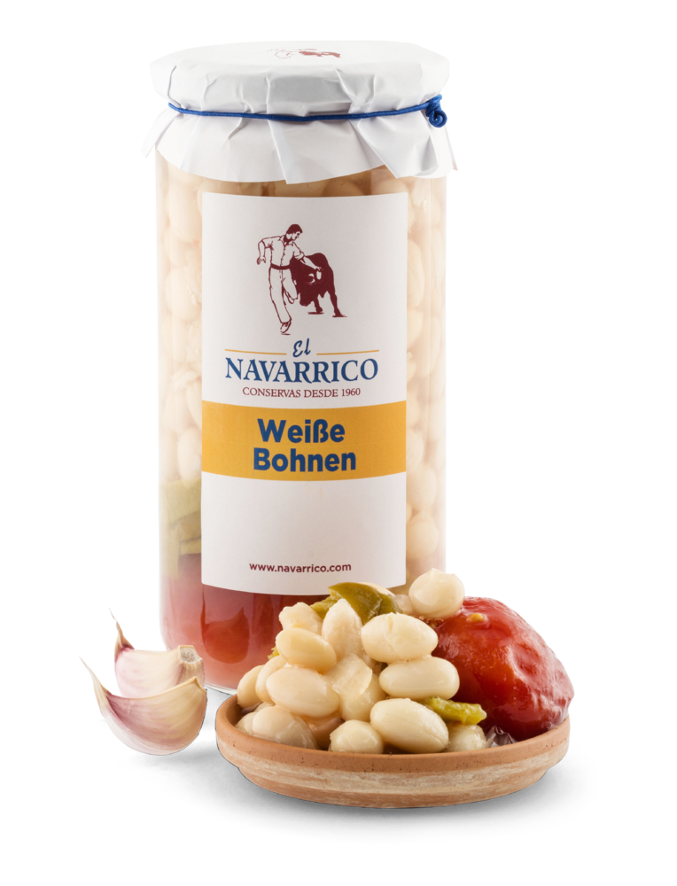 Weiße Haricot Bohnen mit Gemüse