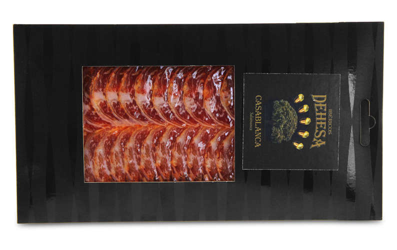 Chorizo iberico bellota geschnitten Chorizo iberico bellota geschnitten