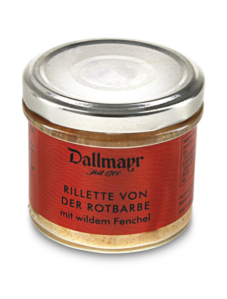 Rillette von der Rotbarbe mit wildem Fenchel Rillette von der Rotbarbe mit wildem Fenchel