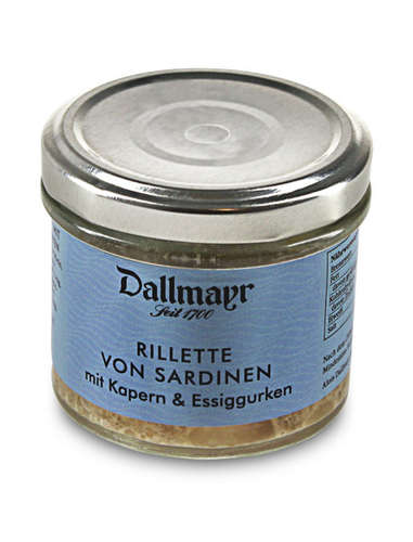 Rillette von Sardinen mit Kapern und Essiggurken Rillette von Sardinen mit Kapern und Essiggurken