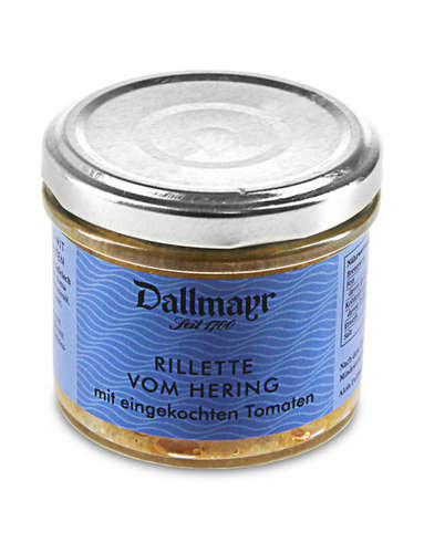 Rillette vom Hering mit eingekochten Tomaten Rillette vom Hering mit eingekochten Tomaten
