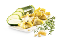 Crestine mit Zucchini und Thymian Crestine mit Zucchini und Thymian
