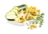 Crestine mit Zucchini und Thymian Crestine mit Zucchini und Thymian