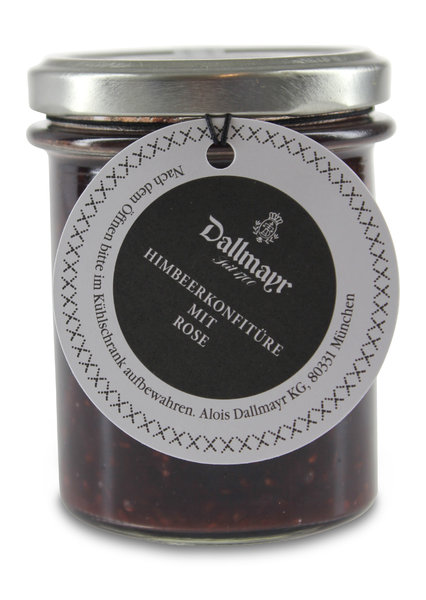 Himbeerfruchtaufstrich mit Rose Himbeerfruchtaufstrich mit Rose