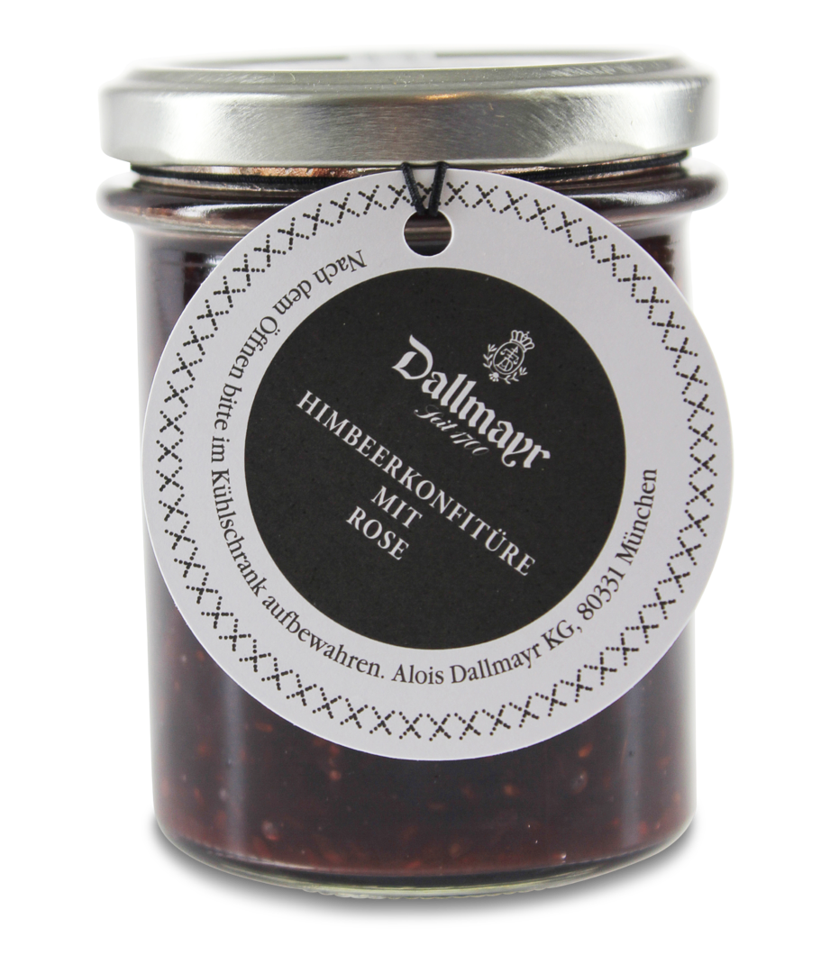 Image of Himbeerfruchtaufstrich mit Rose