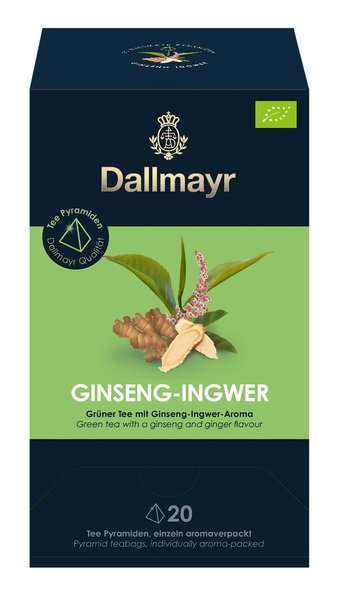 Ginseng Ingwer Bio Grüner Tee mit Ginseng-Ingwer-Aroma