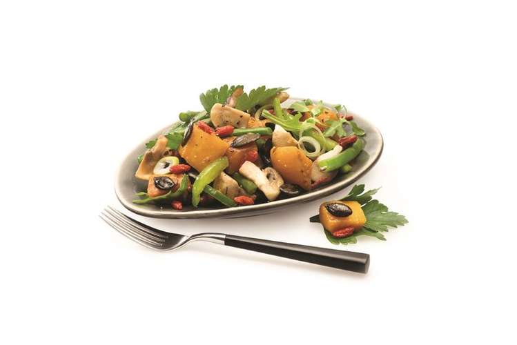 Kürbis, Bohne, Goji-Beere Kürbis, Bohne, Goji-Beere