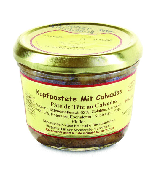 Pâté vom Schweinekopf mit Calvados Pâté vom Schweinekopf mit Calvados