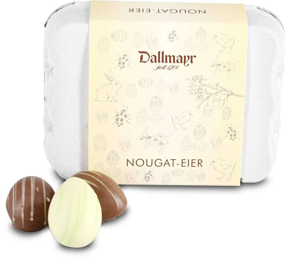 Nougat-Eier im Karton Dallmayr