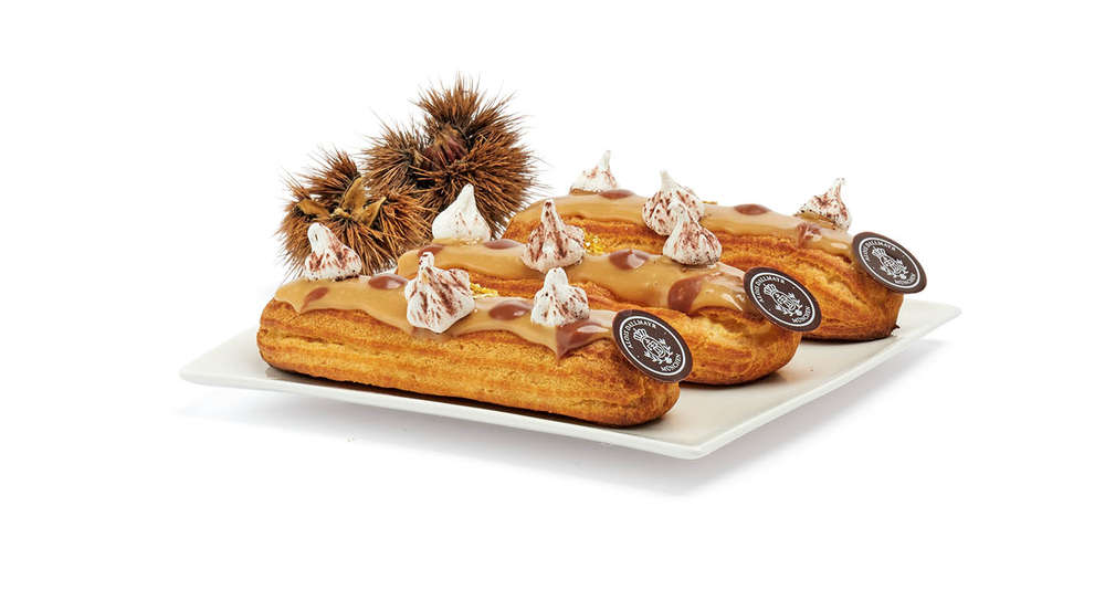 Eclair mit Maronencreme Eclair mit Maronencreme