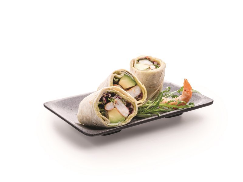 Wrap, Avocado, Garnele Wrap, Avocado, Garnele