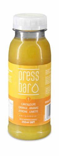 Saft aus Orange, Ananas, Limette, Zitrone, Cantaloupe Saft aus Orange, Ananas, Limette, Zitrone, Cantaloupe