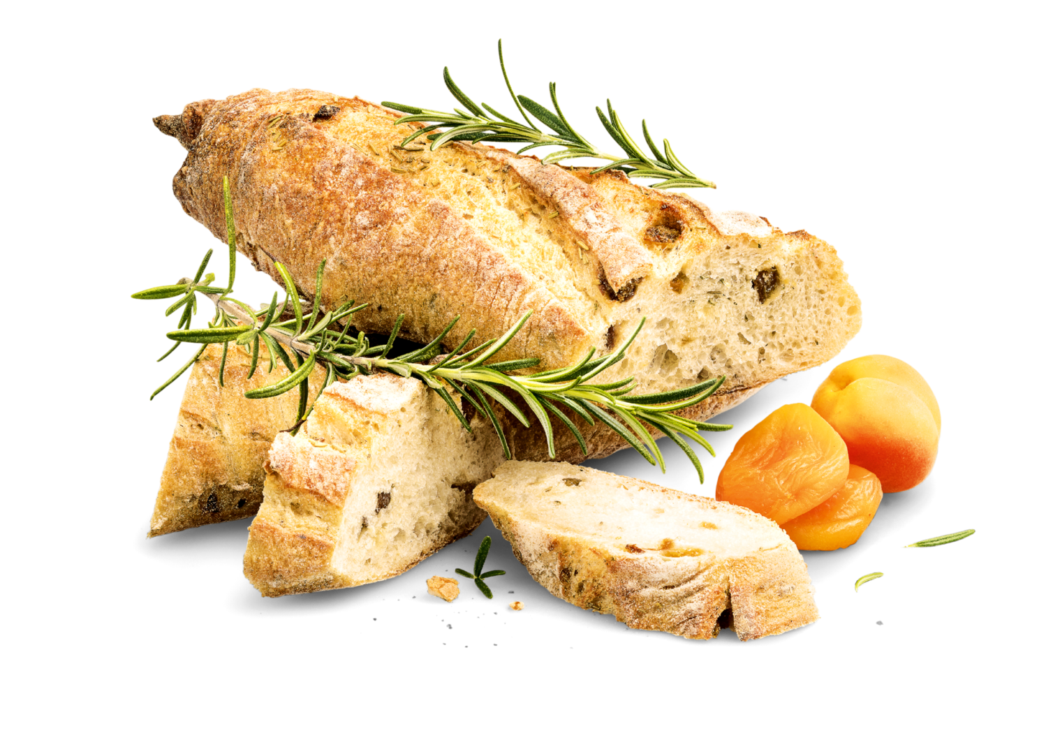 Image of Baguette mit Aprikosen und Rosmarin Dallmayr