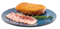 Flugentenbrust-Filet gebacken, mit Rosmarin Flugentenbrust-Filet gebacken, mit Rosmarin