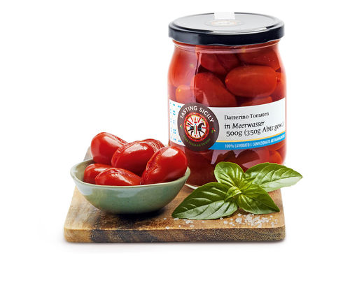 Datterino Tomaten in Meerwasser Datterino Tomaten in Meerwasser