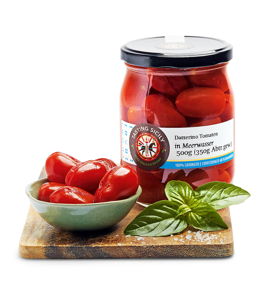 Datterino Tomaten in Meerwasser Datterino Tomaten in Meerwasser