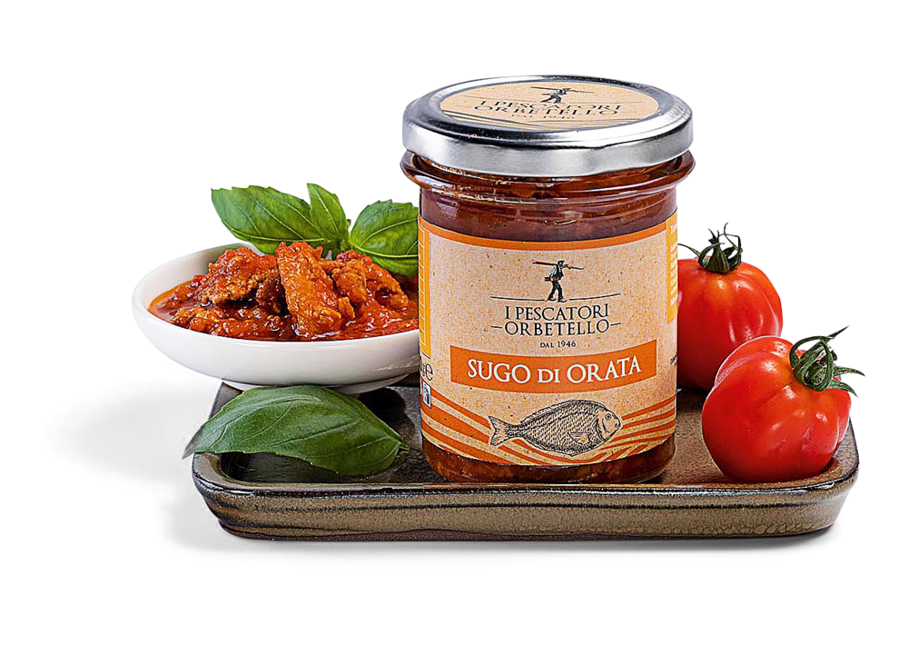 Sugo di Orata di Orbetello in vaso 180 g Sugo di Orata di Orbetello in vaso 180 g