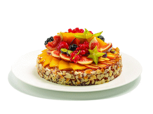 Obstkuchen mit frischen Früchten