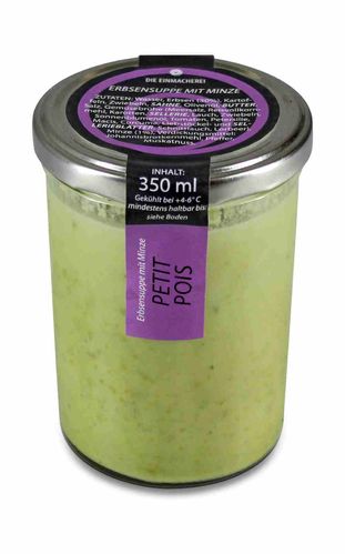 Grüne Erbsensuppe mit Minze Grüne Erbsensuppe mit Minze