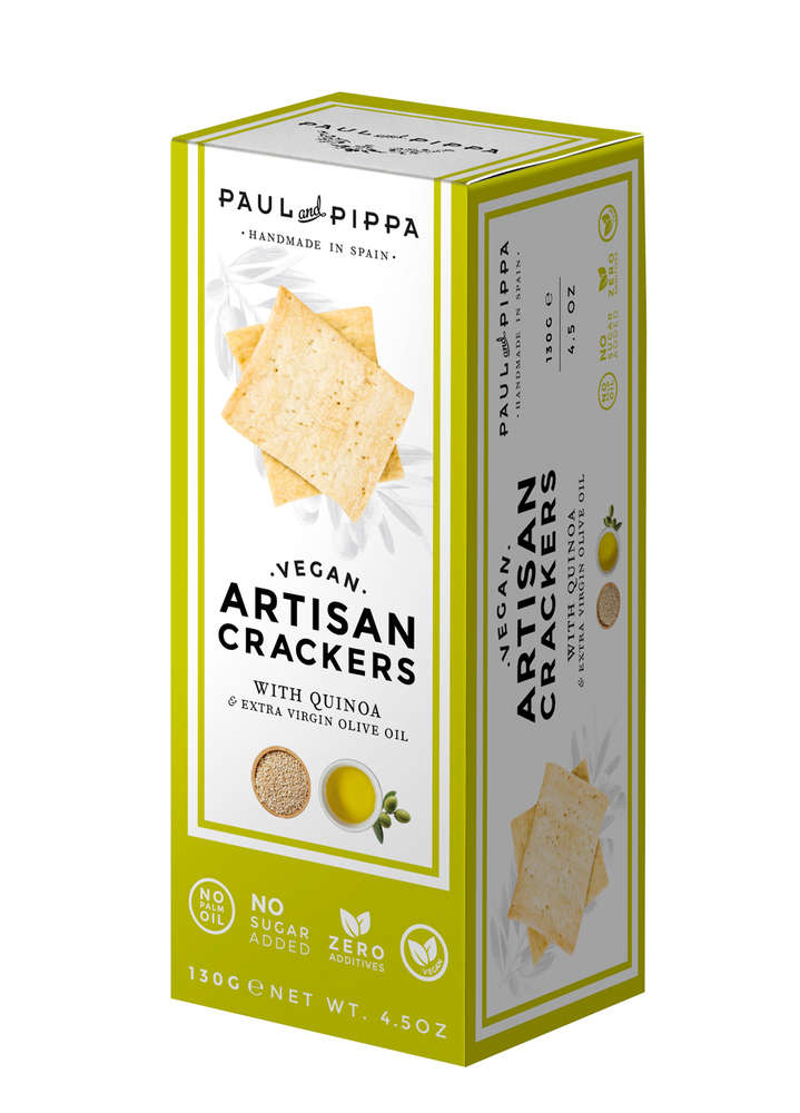 Cracker mit Olivenöl und Quinoa