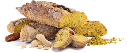 Baguette mit Curry, Dattel und Erdnuss Baguette mit Curry, Dattel und Erdnuss