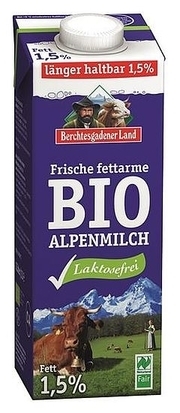 Image of Bergbauernmilch 1,5% LAKTOSEFREI Berchtesgadener Land