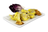 Tortellaccio mit Walnuss, Radicchio und Gorgonzola Tortellaccio mit Walnuss, Radicchio und Gorgonzola