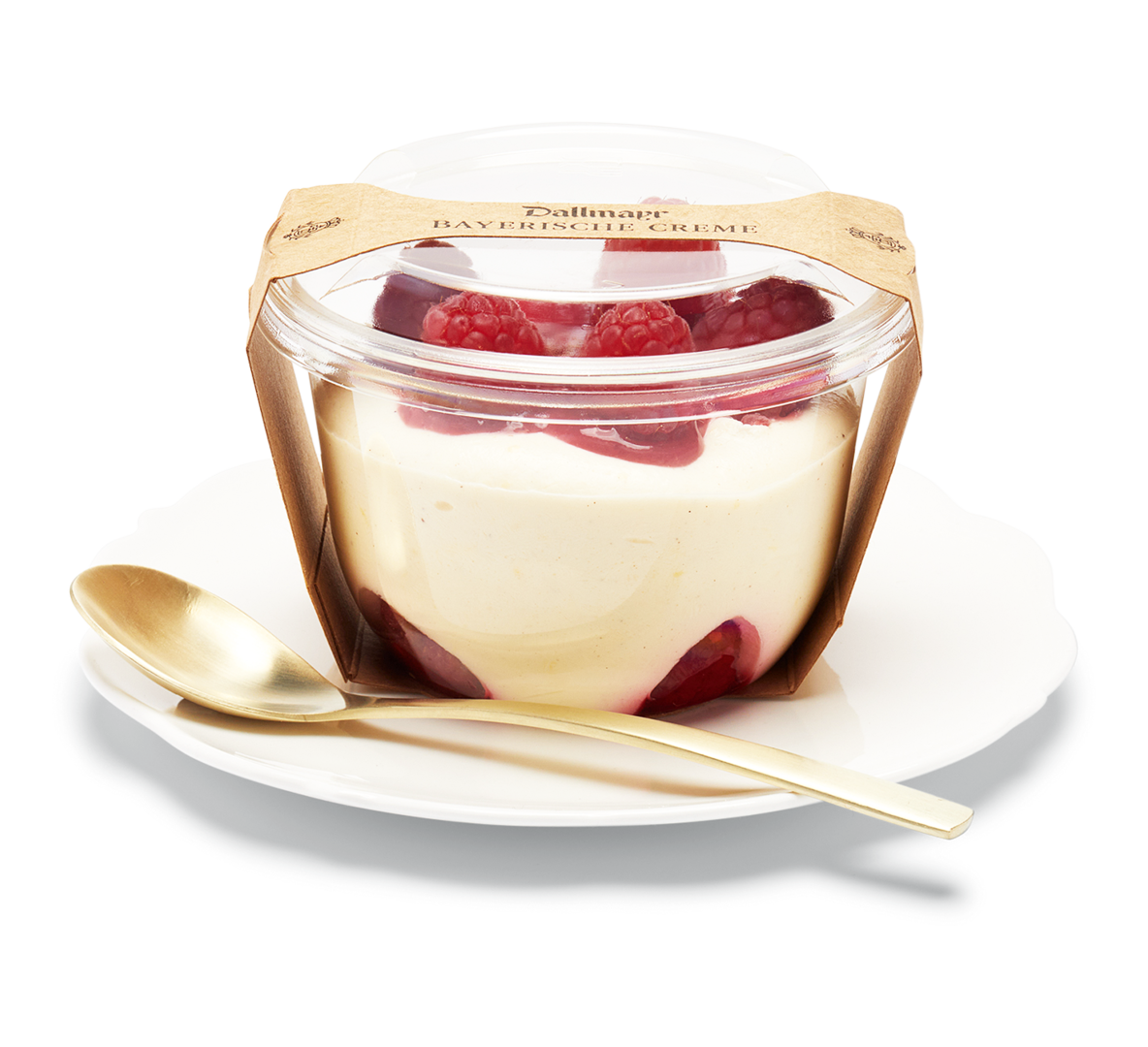 Image of Bayerische Crème mit Himbeermark