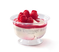Bayerische Crème mit Himbeermark Bayerische Crème mit Himbeermark