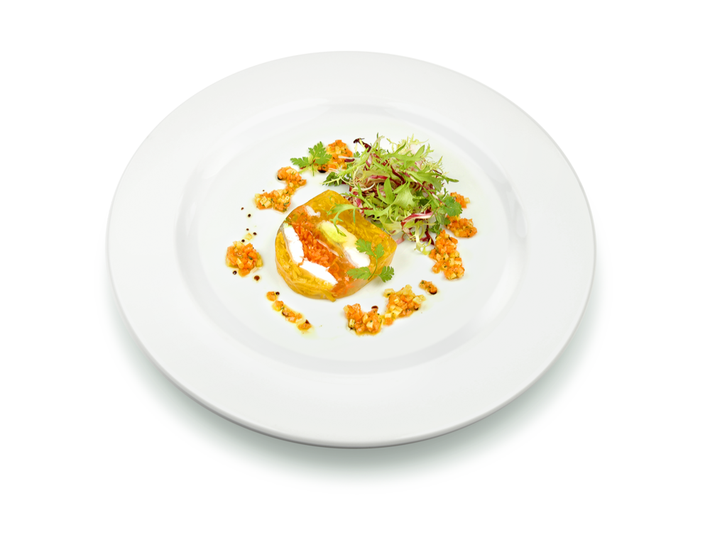 Zander-Gelantine mit Gemüse Zander-Gelantine mit Gemüse