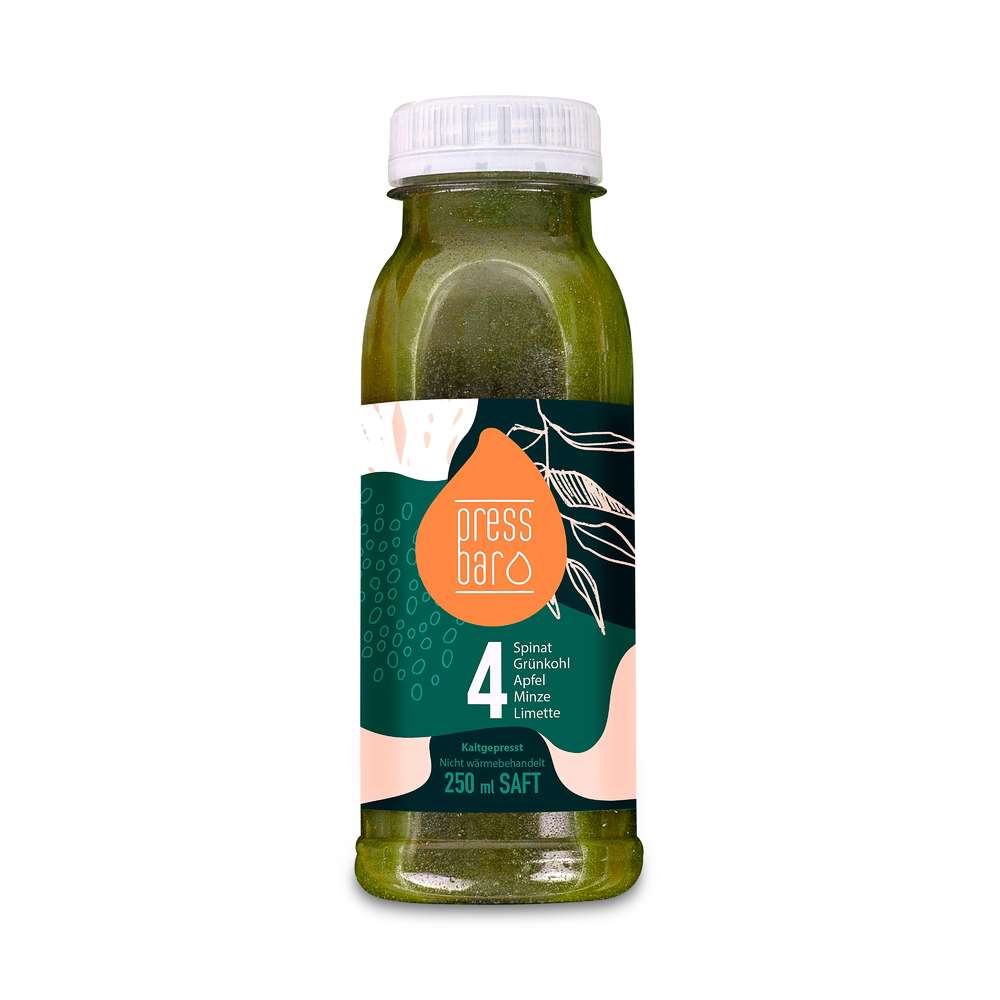 Saft aus Spinat, Grünkohl, Apfel, Minze u. Limette Saft aus Spinat, Grünkohl, Apfel, Minze u. Limette