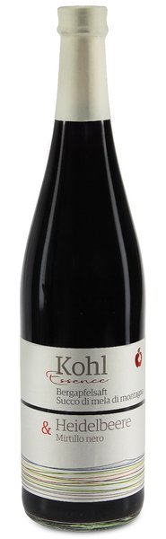 Südtiroler Bergapfelsaft + Heidelbeere Südtiroler Bergapfelsaft + Heidelbeere