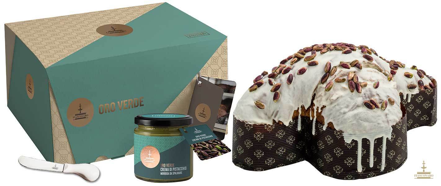 Colomba Pasquale und Pistaziencreme Colomba Pasquale und Pistaziencreme