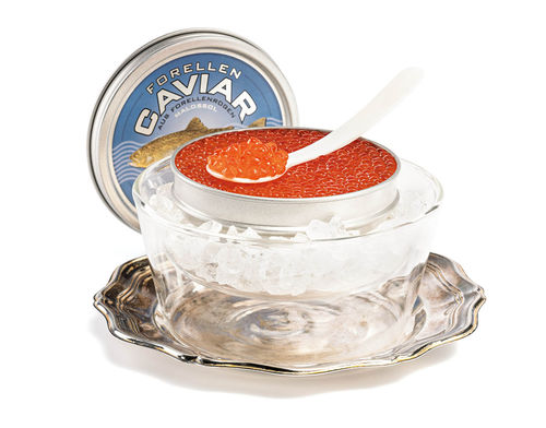 Forellencaviar mit Sylter Meersalz Forellencaviar mit Sylter Meersalz