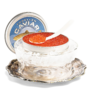 Forellencaviar mit Sylter Meersalz Forellencaviar mit Sylter Meersalz