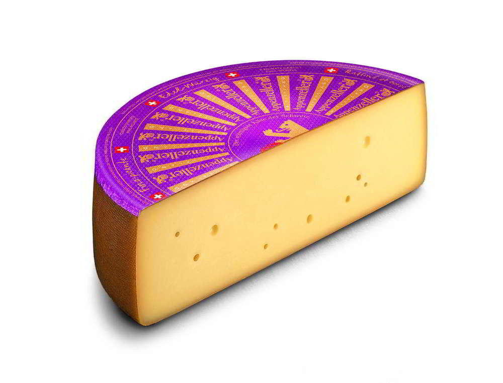 Appenzeller edel-würzig Rohmilch, Mind. 48% Fett i. Tr. Appenzeller edel-würzig Rohmilch, Mind. 48% Fett i. Tr.
