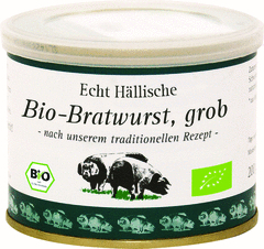 Bio Bratwurst in d. Dose Bio Bratwurst in d. Dose