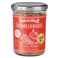 Semmelknödel im Glas mit Speck und Zwiebeln von Knödelkult Semmelknödel im Glas mit Speck und Zwiebeln von Knödelkult