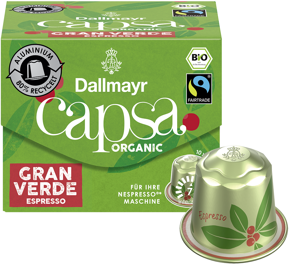Image of capsa Gran Verde Espresso Bio