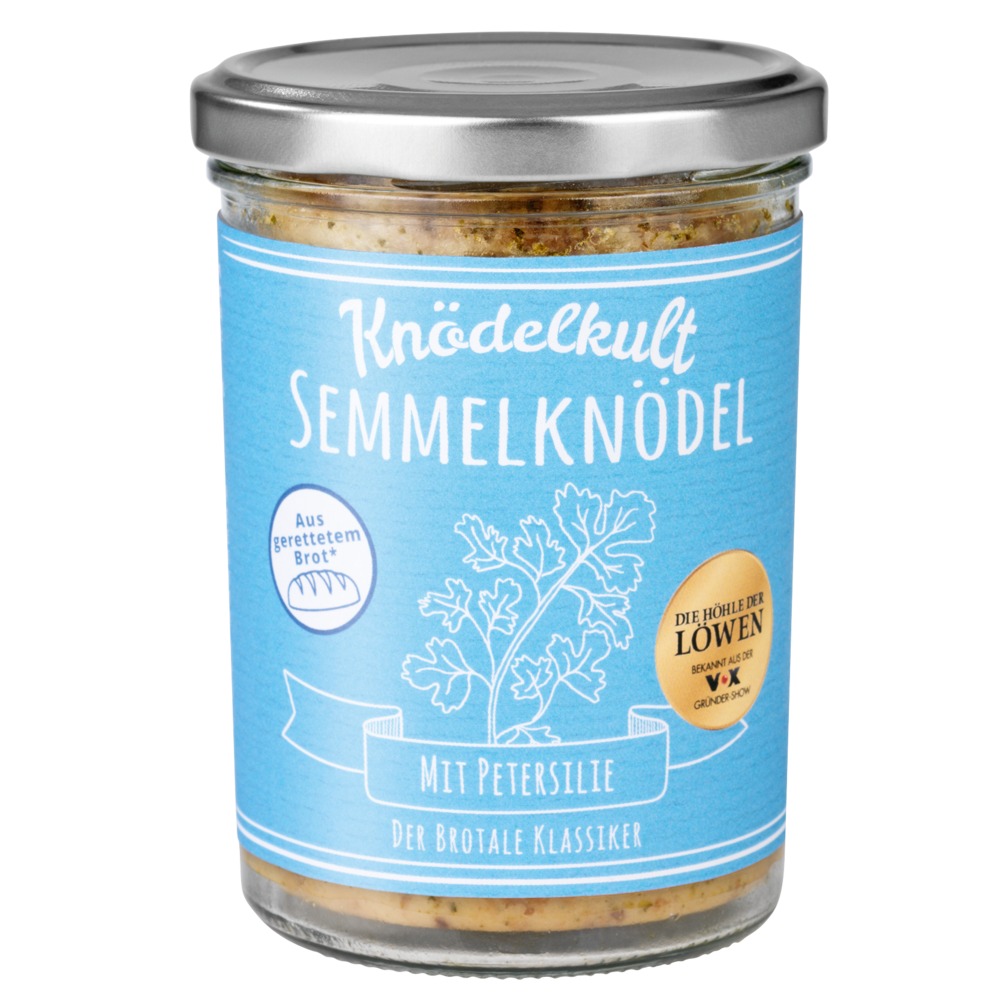 Semmelknödel im Glas mit Petersilie und Zwiebel von Knödelkult Semmelknödel im Glas mit Petersilie und Zwiebel von Knödelkult