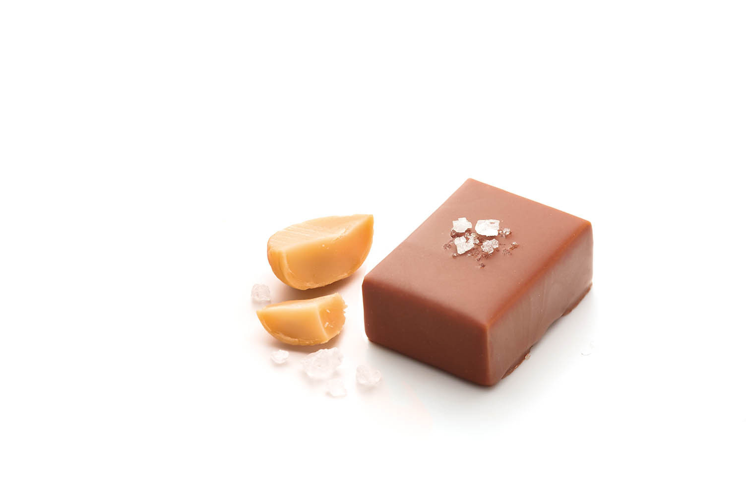 Macadamia mit Fleur de Sel-Praliné Macadamia mit Fleur de Sel-Praliné