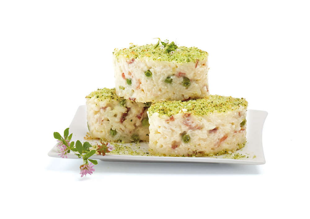 Risottoschnitte Carbonara Risottoschnitte Carbonara