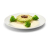 Trüffelrisotto mit Champagnersauce und Romanesco, für 2 Personen Trüffelrisotto mit Champagnersauce und Romanesco, für 2 Personen