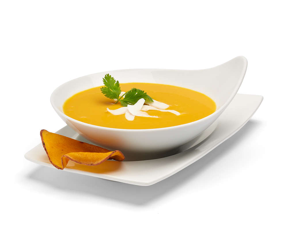 Süßkartoffel Kokossuppe, für 2 Personen Süßkartoffel Kokossuppe, für 2 Personen