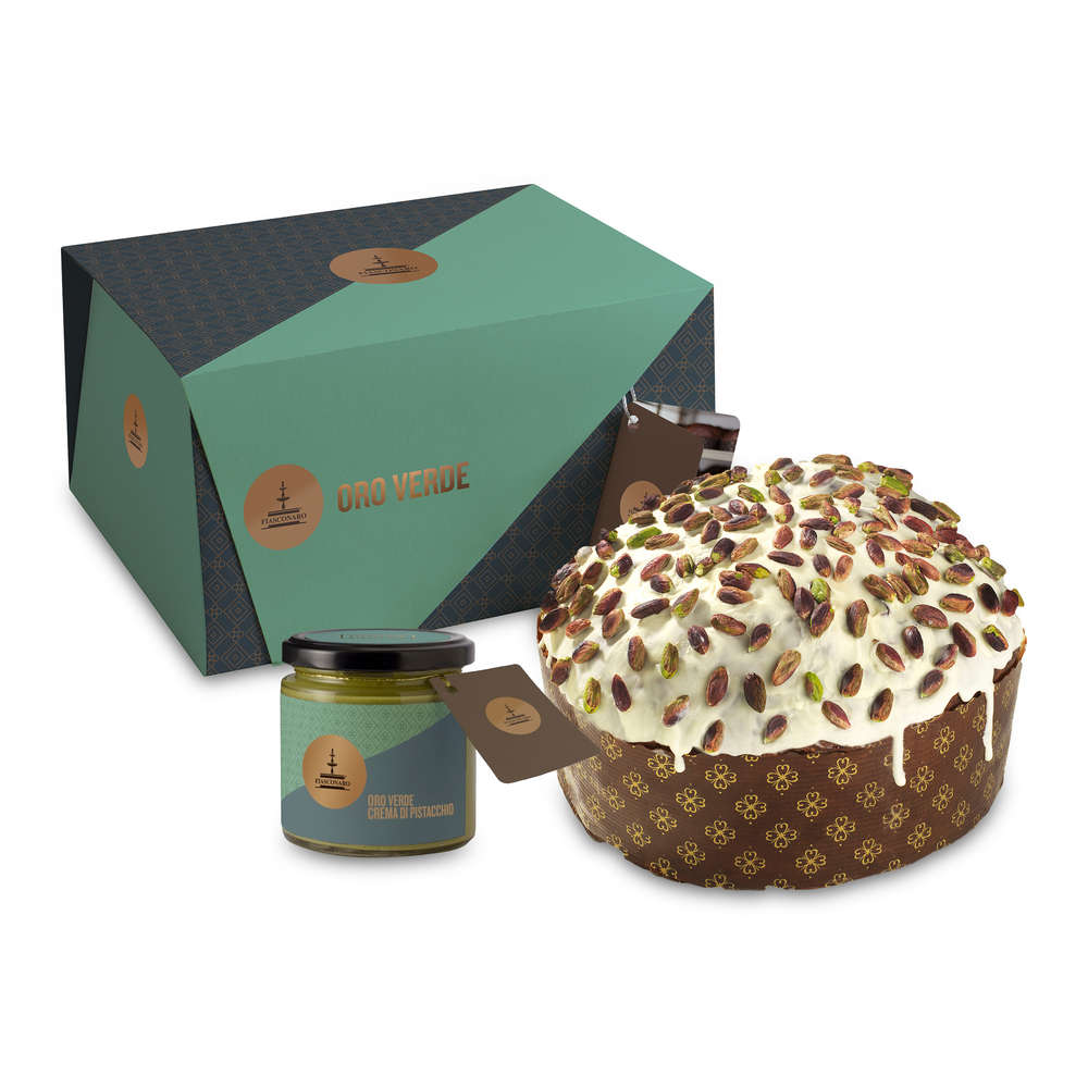 Oro Verde Panettone Fiasconaro m. Pistaziencreme Oro Verde Panettone Fiasconaro m. Pistaziencreme