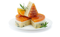 Fourme d´Ambert mit kandierten Orangen 42% Fett i. Tr. Fourme d´Ambert mit kandierten Orangen 42% Fett i. Tr.