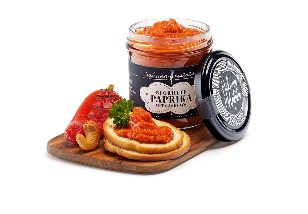 Gegrillte Paprikacreme mit Cashewkernen Gegrillte Paprikacreme mit Cashewkernen