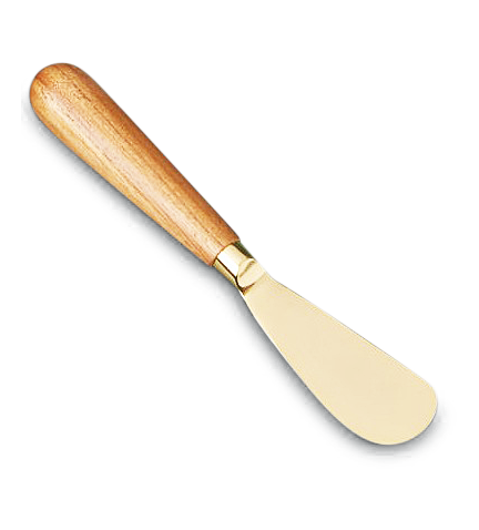 Image of Buttermesser gold mit Holzgriff