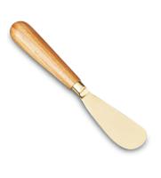 Buttermesser gold mit Holzgriff
